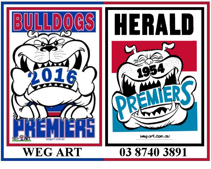 Bulldogs 2016 & 1954 Posters